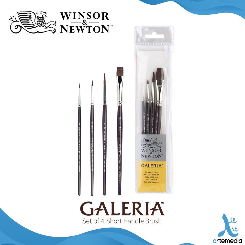 

Kuas Lukis Winsor & Newton Galeria Set 4 Synthetic Brush Short Handle