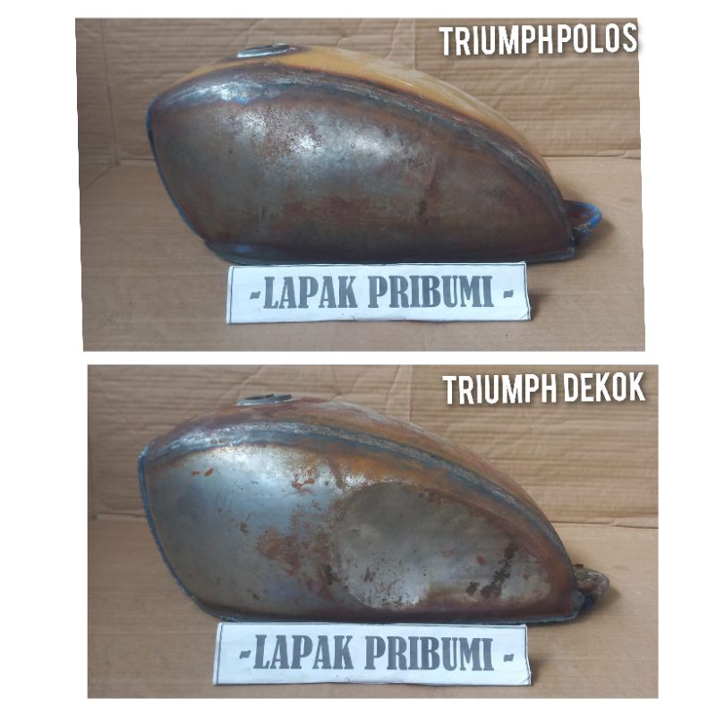 Tangki Japstyle Tangki Triumph Tangki Custom Bahan Drum Tebal 1,2mii resin anti bocor