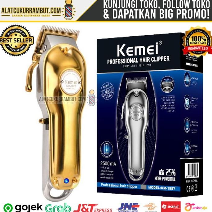 Alat Cukur Rambut Mesin Cukur Rambut Hair Clipper Charger KEMEI 1987