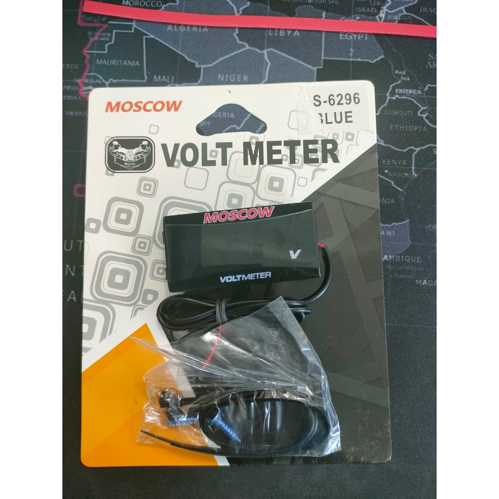 Voltmeter Digital led Waterproof Universal Volt Meter Aki Motor Mobil