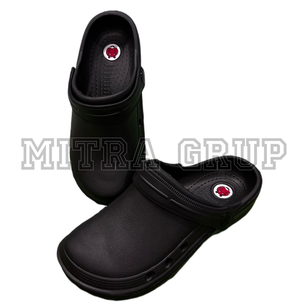 Sandal Medis Murah Baim Sandal Cowok Slop Medis Extralight Phylon All Black- Size 40-44