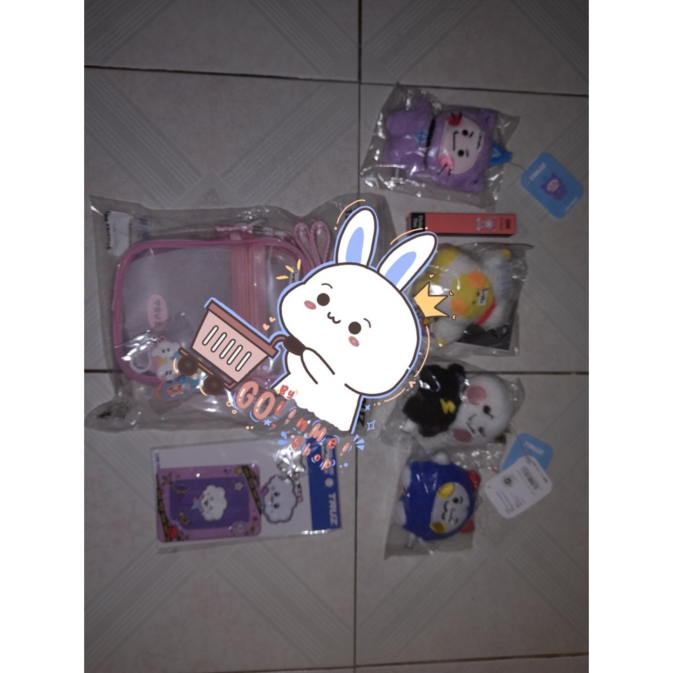 pelunasan truz bagcharm minini, truz tatton maskot, truz ensky japan, etude house x bt21