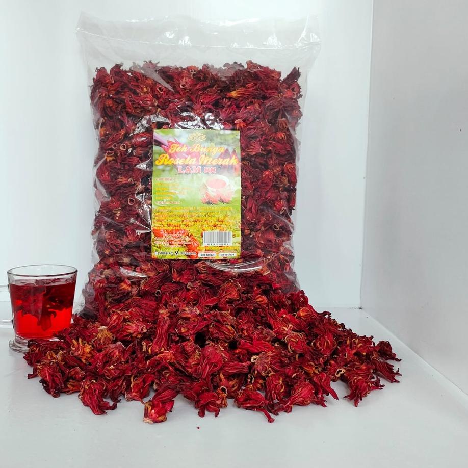 

☪ rosella merah kering panen baru kuliatas super berat 1kg ✦