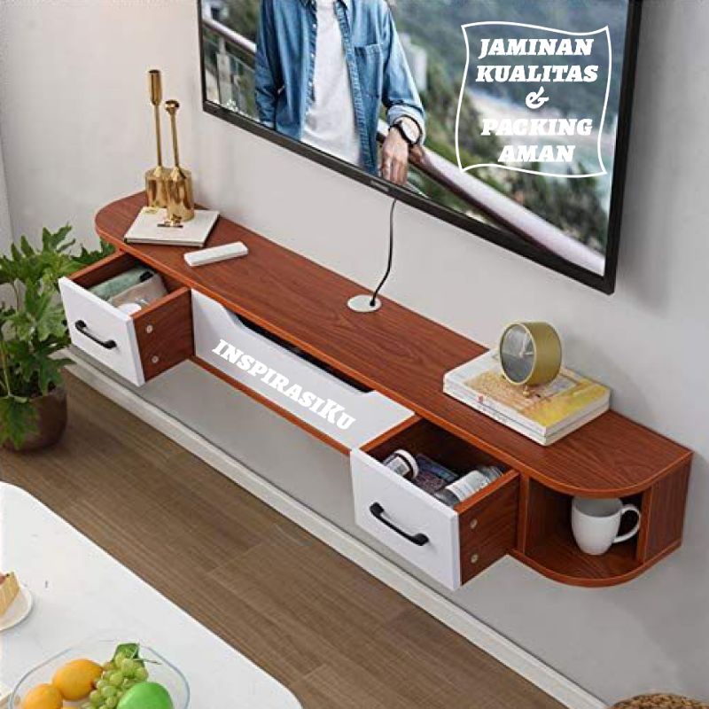 meja tv minimalis kabinet gantung TV4