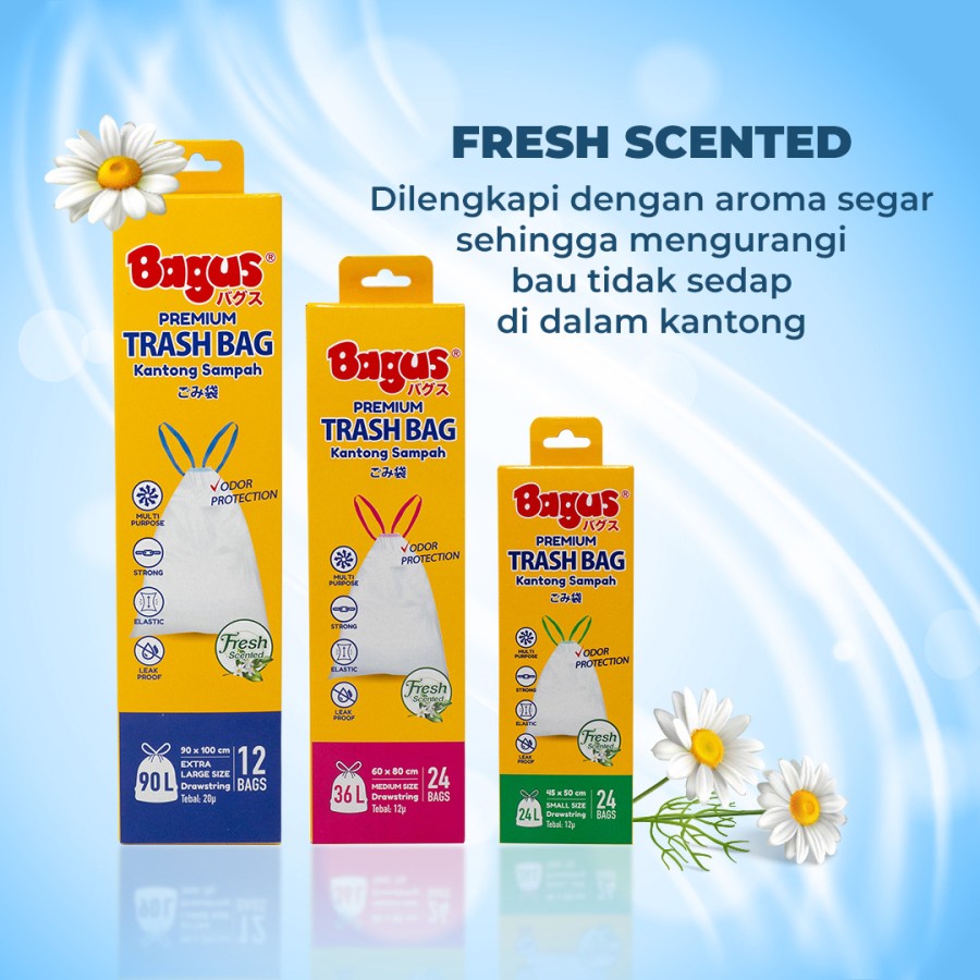Ktmstore Bagus Premium Trashbag Scented Kantong Sampah dengan Tali