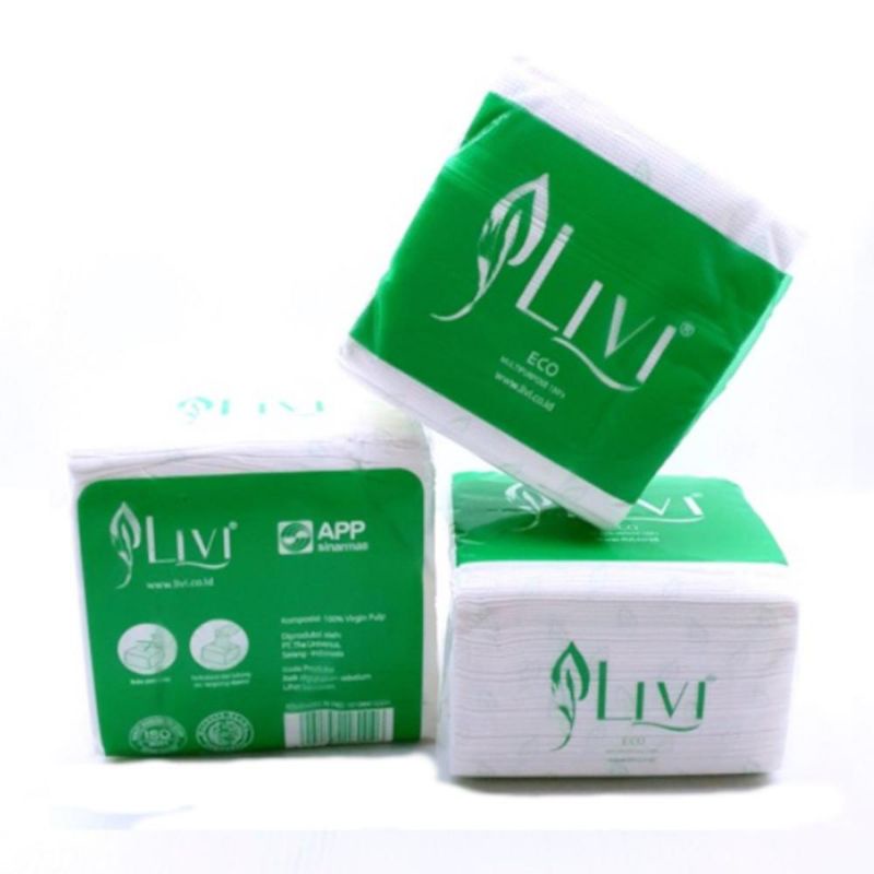 Tisu Livi Eco Multi Purpose Tissue Kotak isi 150 lembar