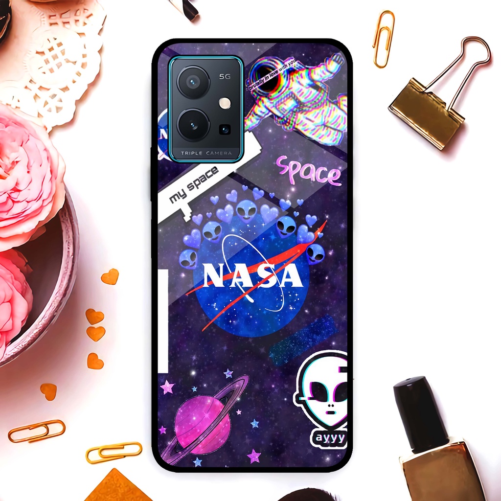 (MT78) Case Kilau Vivo T1 5G | Y75 5G | Casing Hp Vivo | Pelindung Smartphone Seven Case | Nasa