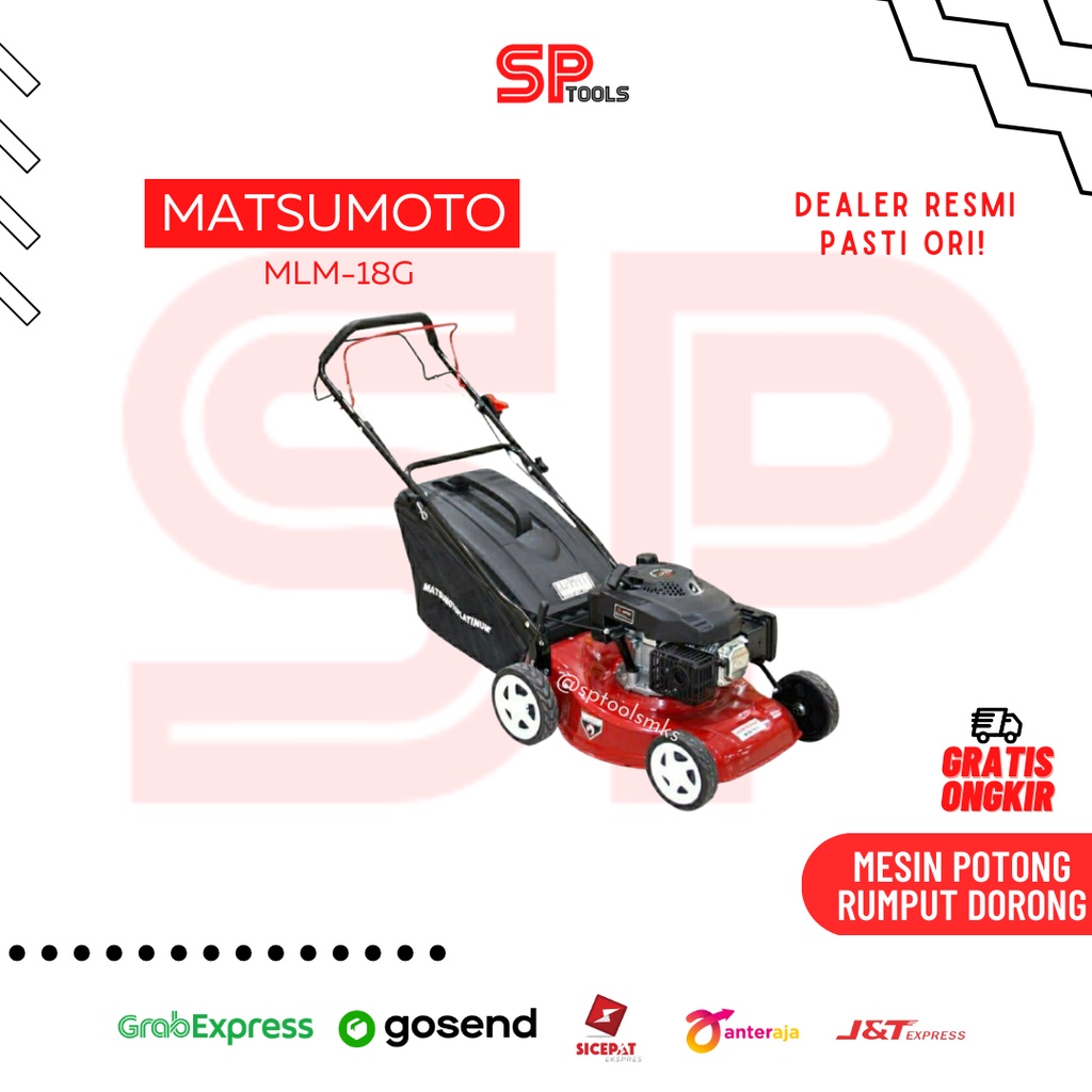MESIN POTONG RUMPUT DORONG / LAWN MOVER MATSUMOTO MLM-18G / MLM 18G