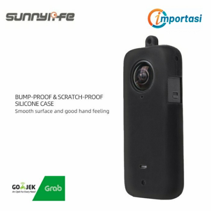 SUNNYLIFE Silicone Body Cover Insta360 One X2 Soft Case Protector - Hitam