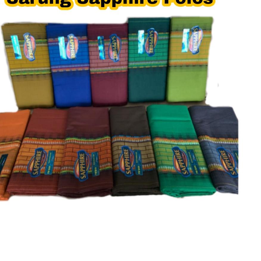 ✲ Sarung Sapphire Polos ➵