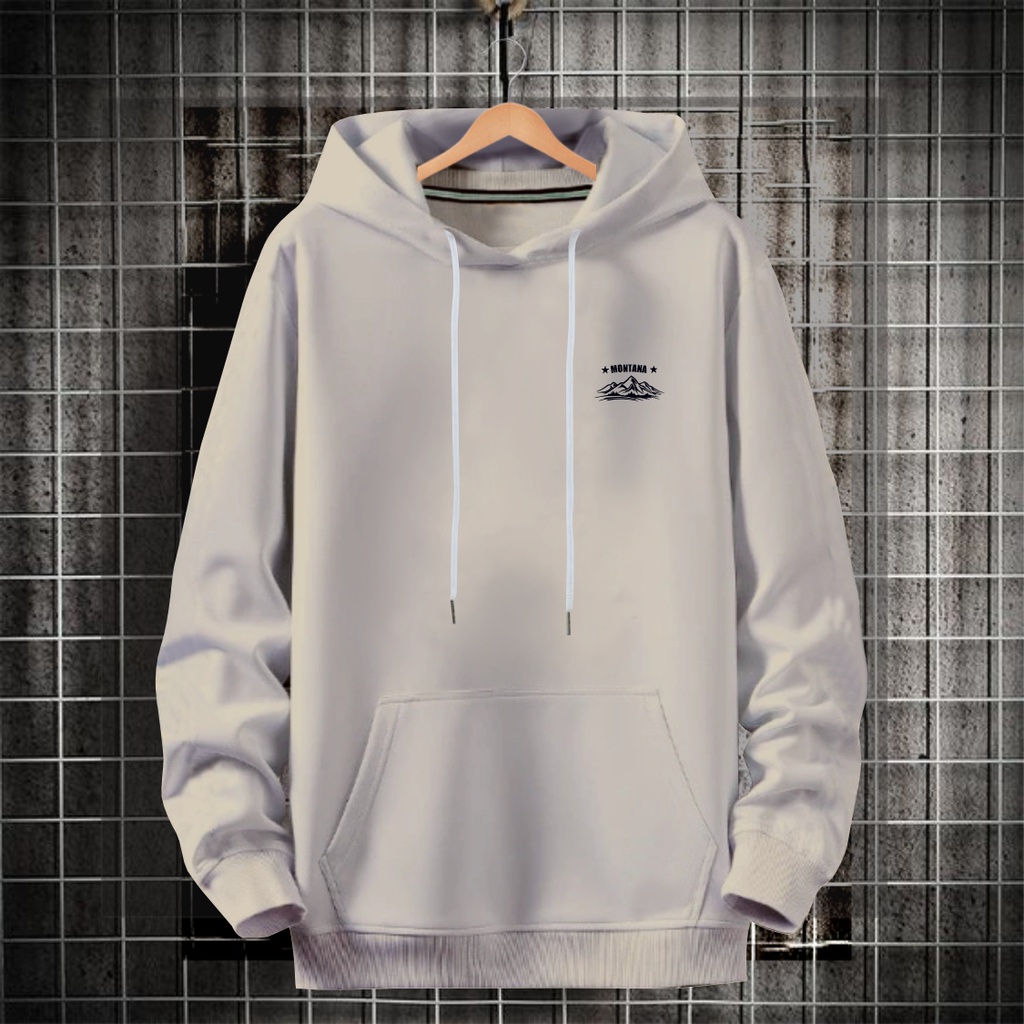 Sweater hoodie pria wanita kekinian MONTANA / hoodie pria terbaru