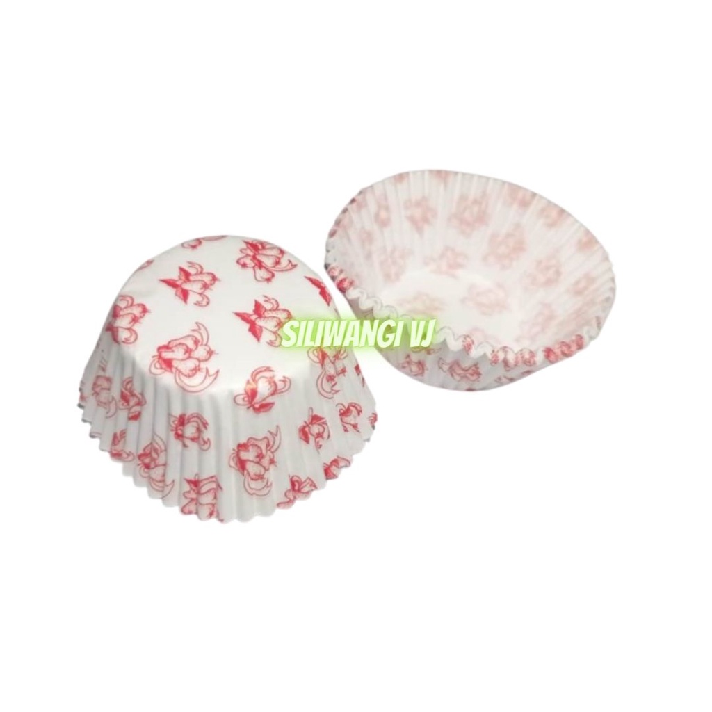 Kertas Cup Cake Bolu Kukus / Paper Cup Alas Kertas Kukus Motif Tinggi Dan Pendek