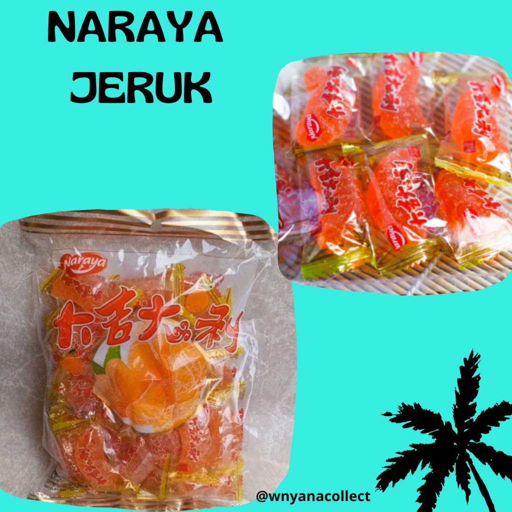 

✨wnyanacollect✨ jeli jeruk lembut orange jelly candy Naraya Pineapple jelly Candy naraya