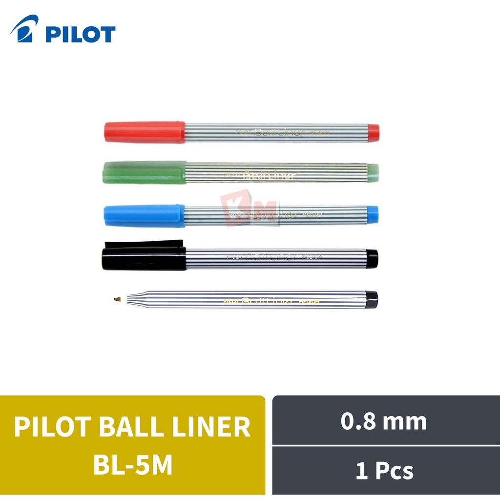 Pulpen Ballpoint Pena Pilot Ball Liner Medium BL-5M 0.8 mm