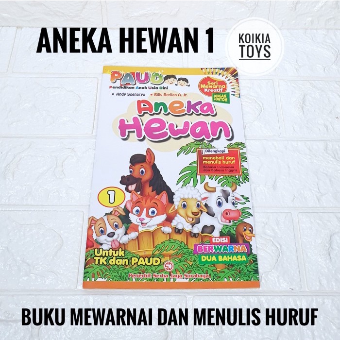 

Buku Aktivitas Anak Mewarnai Menebali Huruf Coloring Book Tracing Book