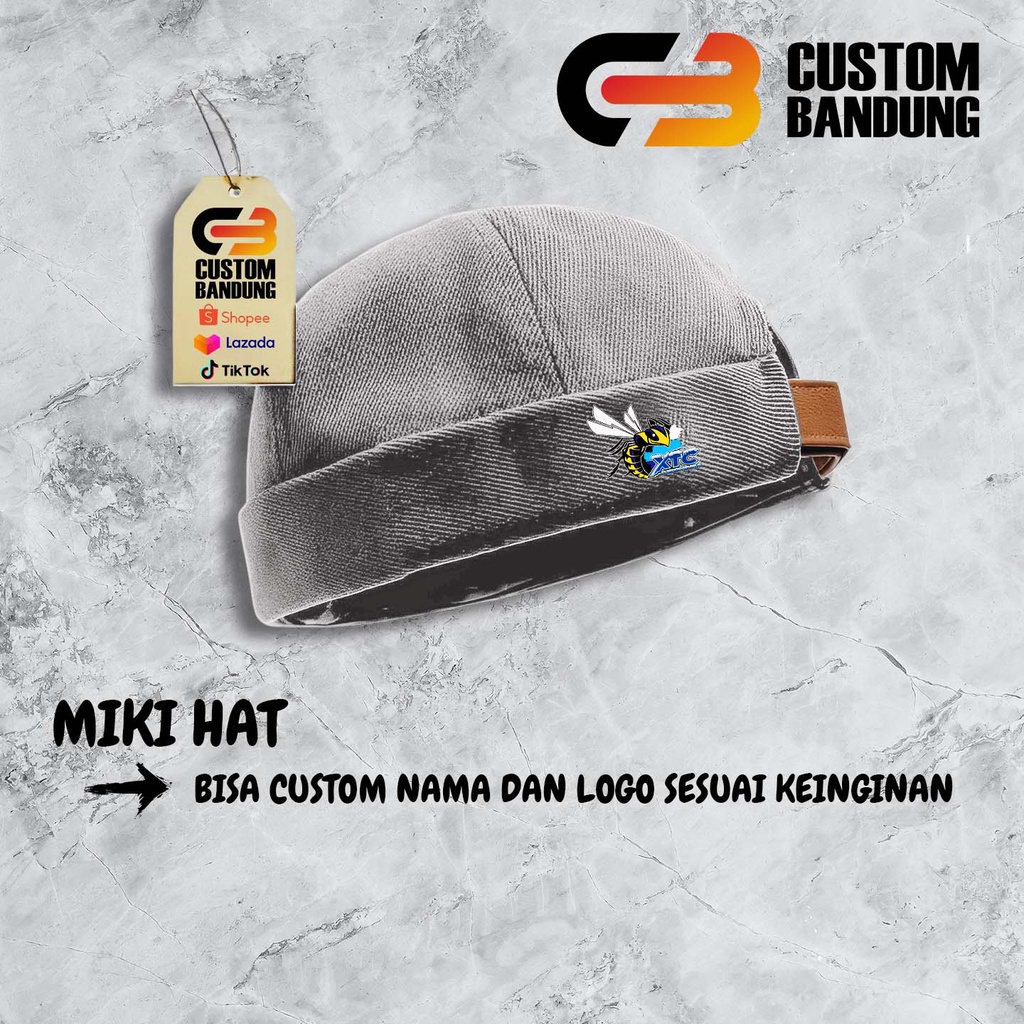 Topi Miki hat XTC lebah Miki Hat Peci Miki hat Topi Miki hat Anak &amp; Dewasa Topi Brimless Premium