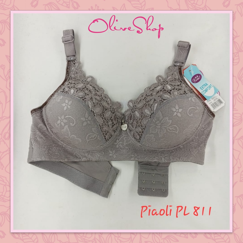 OliveShop ❤ BH PUSH UP BRA WANITA IMPORT PIAOLI BUSA CUP BESAR JACQUARD RENDA BAGUS PL 811