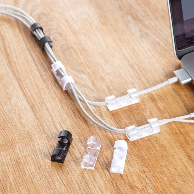 

Terlaris Cord 20 Pcs Klip Kabel Cable Line Organiser