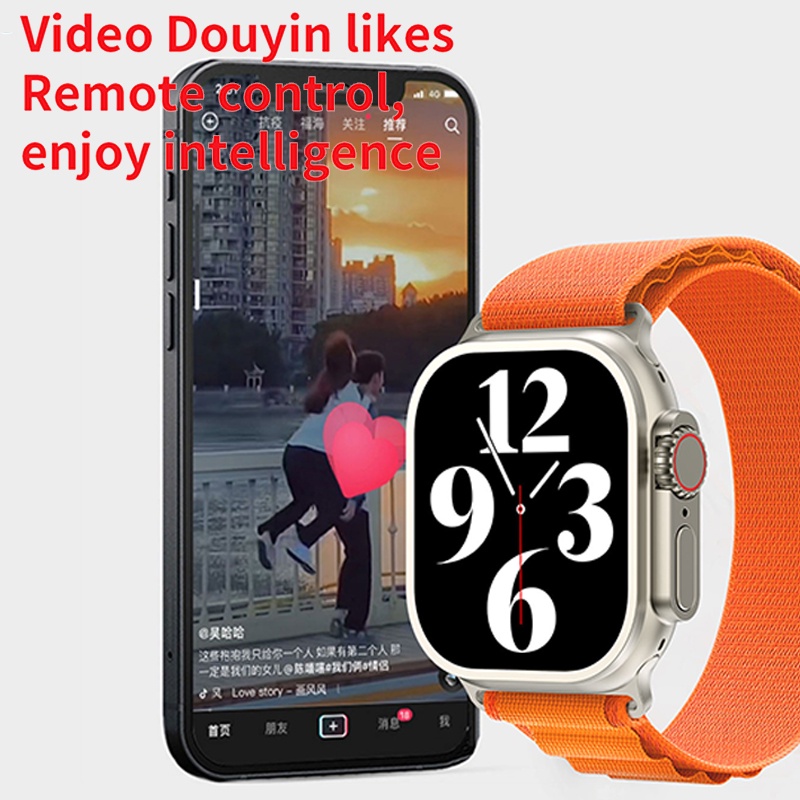 SMARTWATCH Series 8 Z69 Ultra 2.01 &quot; NFC GPS Bluetooth call wireless charging IP68 Waterproof Long Standby Watches Heart Rate Monitor Fitness Tracker