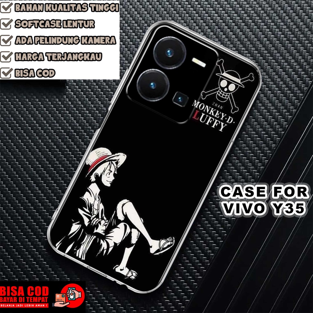CASE VIVO Y35 2022 MOTIF [ANIME OP] TERLARIS CASING VIVO Y35 TERBARU CLEAR CASE PROTECTED CAMERA SOF