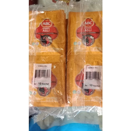 

ABC Saus Cabe Sambal Asli Sachet Isi 10