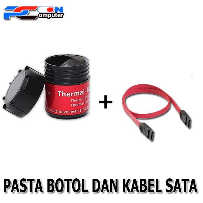 PAKET THERMAL PASTA BOTOL DAN KABEL SATA 3 STANDAR