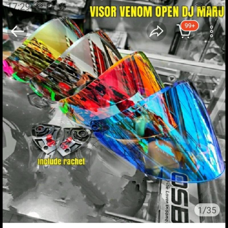Visor venom/kaca venom/kaca kyoto