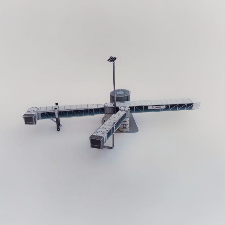 Miniatur Jetways Double Boarding - Miniatur Bandara - Skala 400 Promo Best Seller