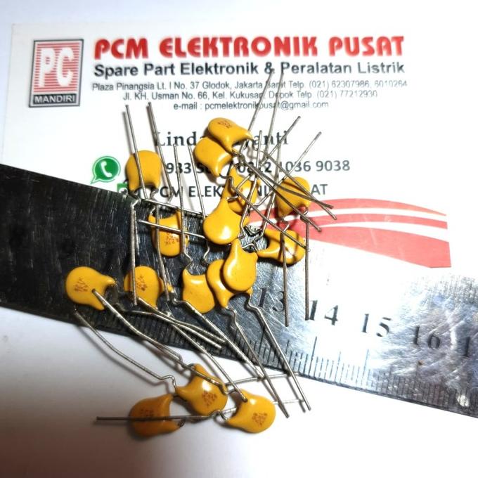 (10 pcs) Capasitor Kapasitor Milar kancing 821 1kv 820 piko 1000 volt pcmelektr812 Segera Dapatkan