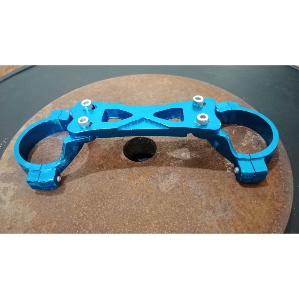 Borgol Skok Depan FU Model CNC Stabilizer Peredam Getar Shock Depan Model Suzuki Satria FU Warna Silver Biru Gold Hitam Merah