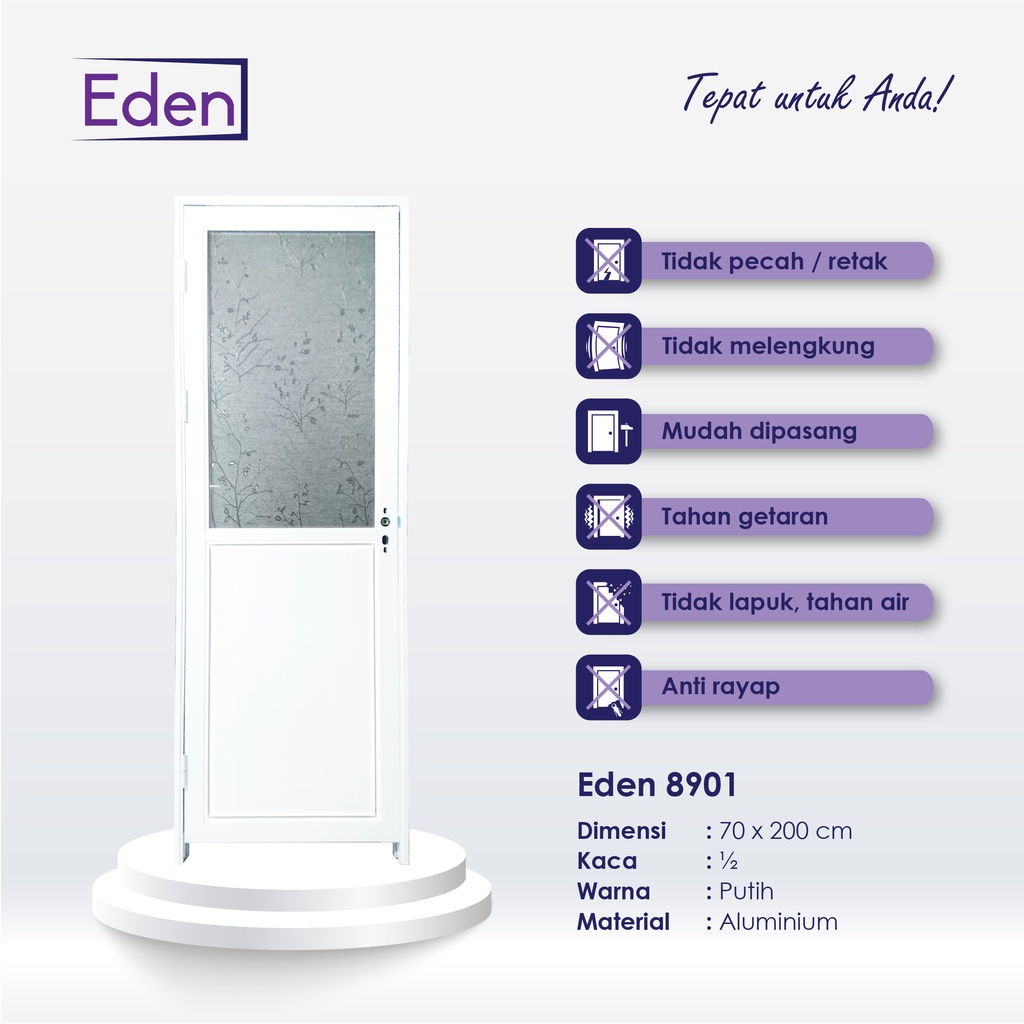 Pintu Kamar Mandi Eden 8901