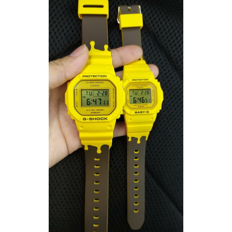 Jam Tangan Couple Casio G-Shock &amp; Baby-G SLV-22B-9DR Original