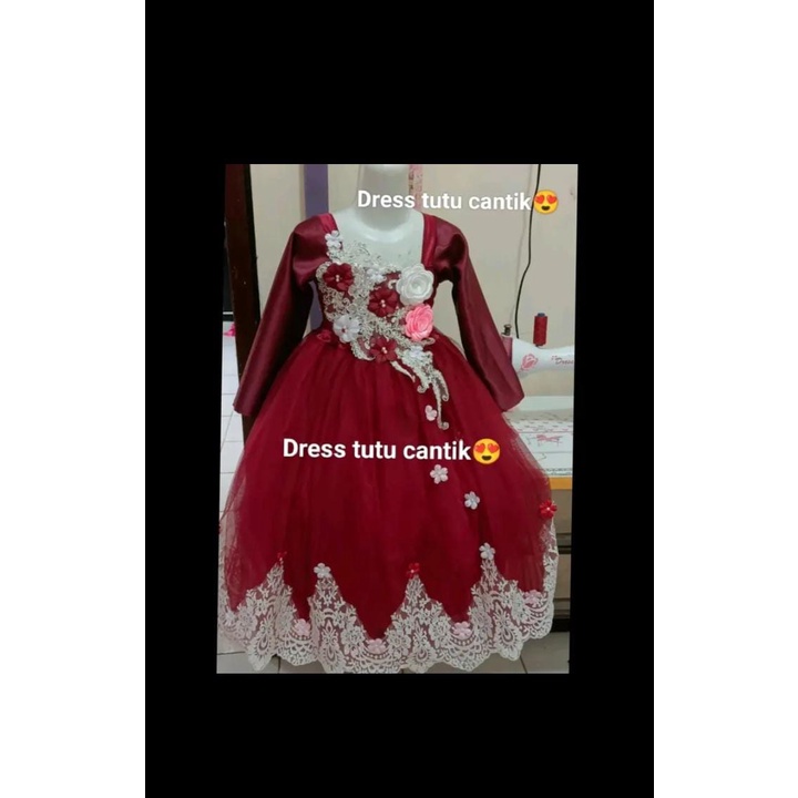 Dress renda bawah gamis anak