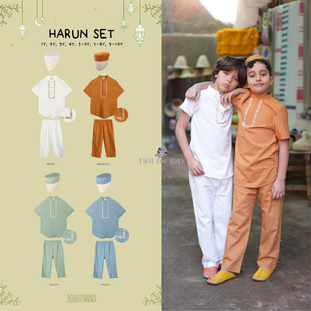 Bohopanna - Harun Set / Ramadhan Raya Lebaran Collection Baju Koko Anak