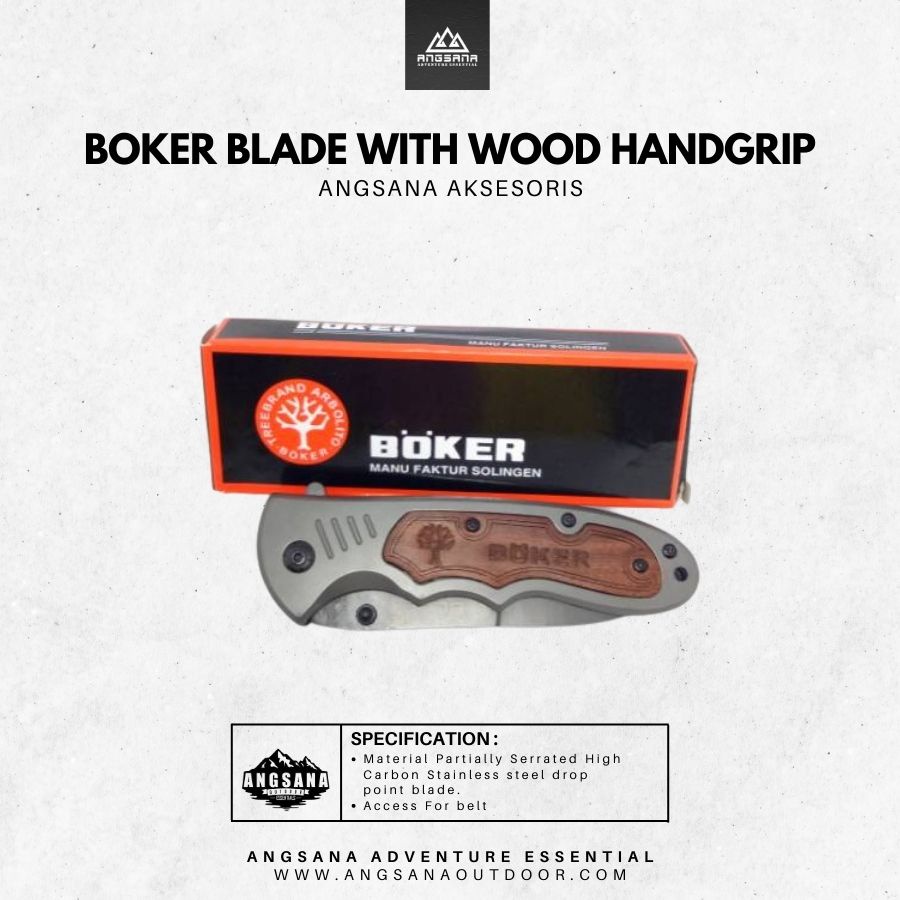 Boker Blade With Wood Handgrip