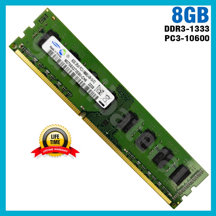 Longdimm Ram PC Komputer 8GB PC3-10600 1333 MHz