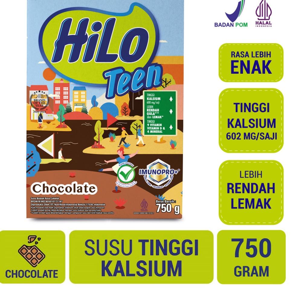 

【murah】 Hilo Teen Chocolate 750 gram - Susu Tinggi Kalsium Rendah Lemak