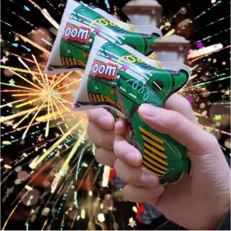 GP balon pistol ulang tahun dekorasi party popper confetti tembak pistol konfeti pesta gun otomatis