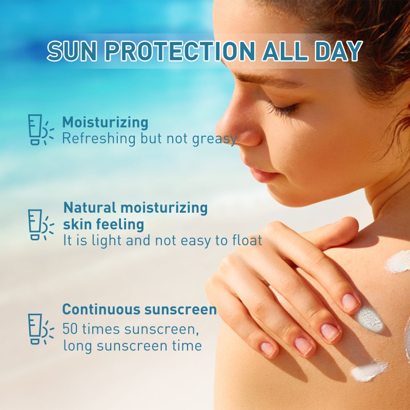 SPF50+ Sunscreen Cream Spf50 Gel Isolation Lotion Moisturizing Whitening Sunscreen Perfect UV Protector