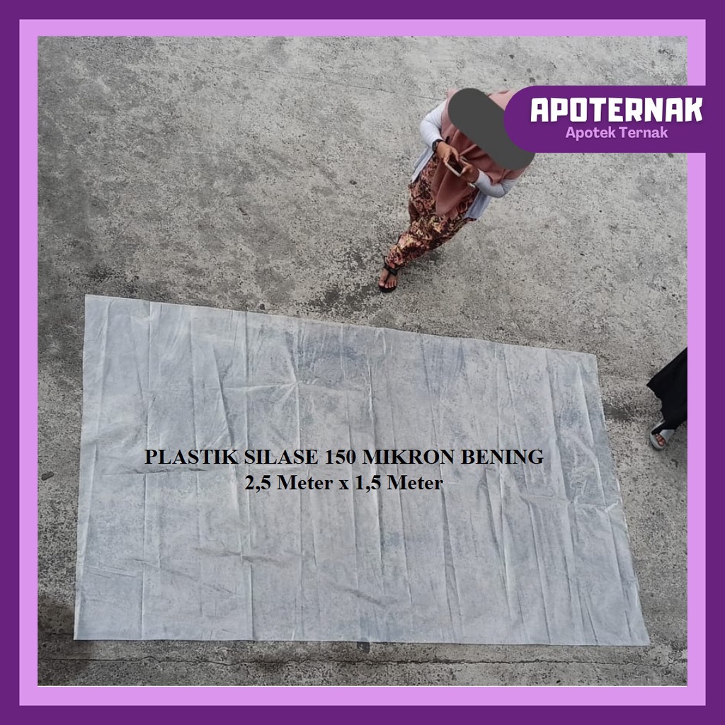 PLASTIK SILASE FERMENTASI uk100x70cm tebal 50, 60, 70, 100, 120 mikron | Plastik Ikan Plastik Silase Plastik Fermentasi Plastik Silase Pakan Ternak | Apoternak