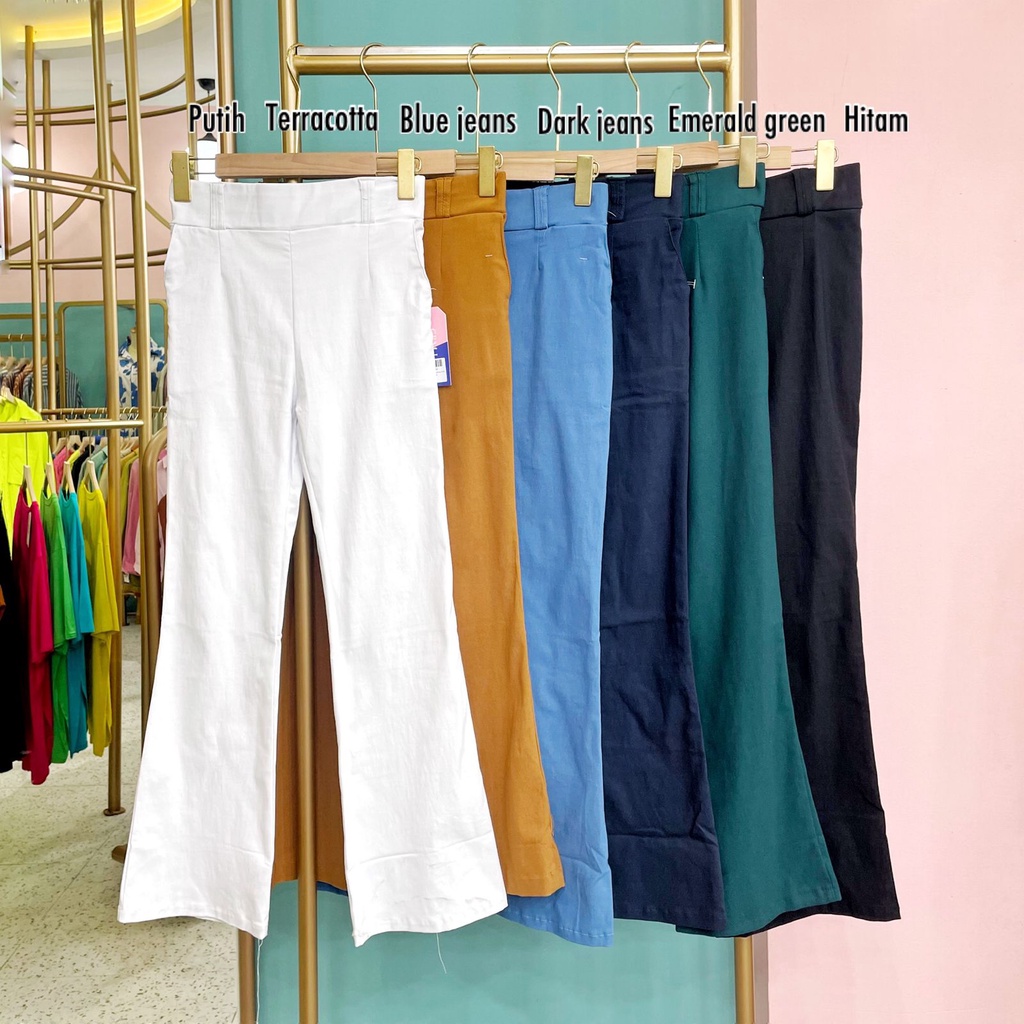 (COD) GBMJ BUTIK Celana Panjang Kulot Wanita Cutbray Caitlin Standar Jumbo BigSize