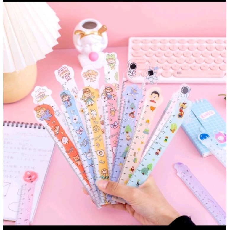 

PENGGARIS BERANEKA MOTIF 15CM / PENGGARIS LUCU 15CM FS