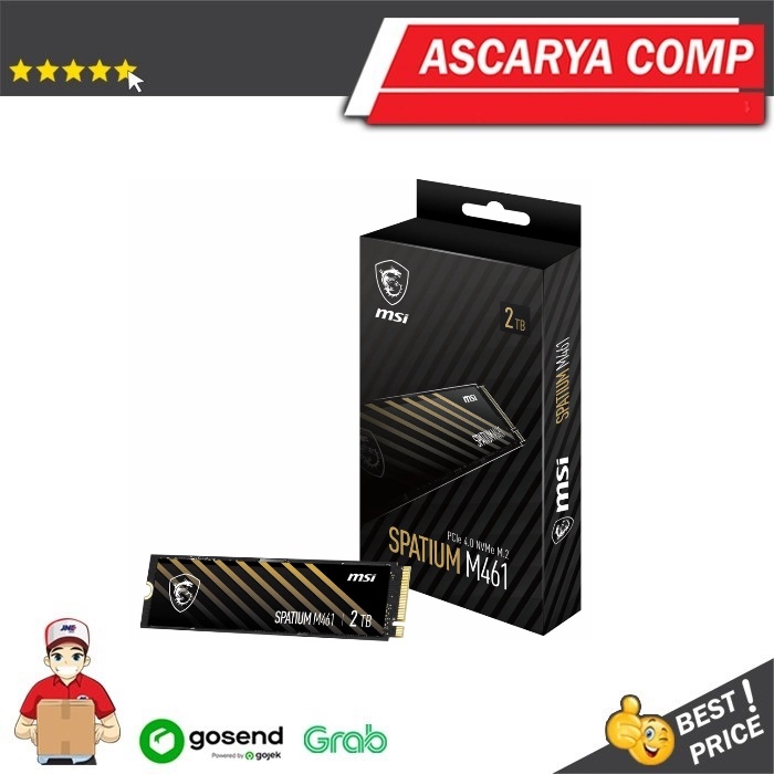 SSD MSI SPATIUM M461 PCIe 4.0 NVMe M.2 2TB - Gen4x4