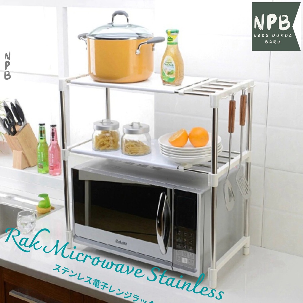 Rak Microwave Stainless Multifungsi