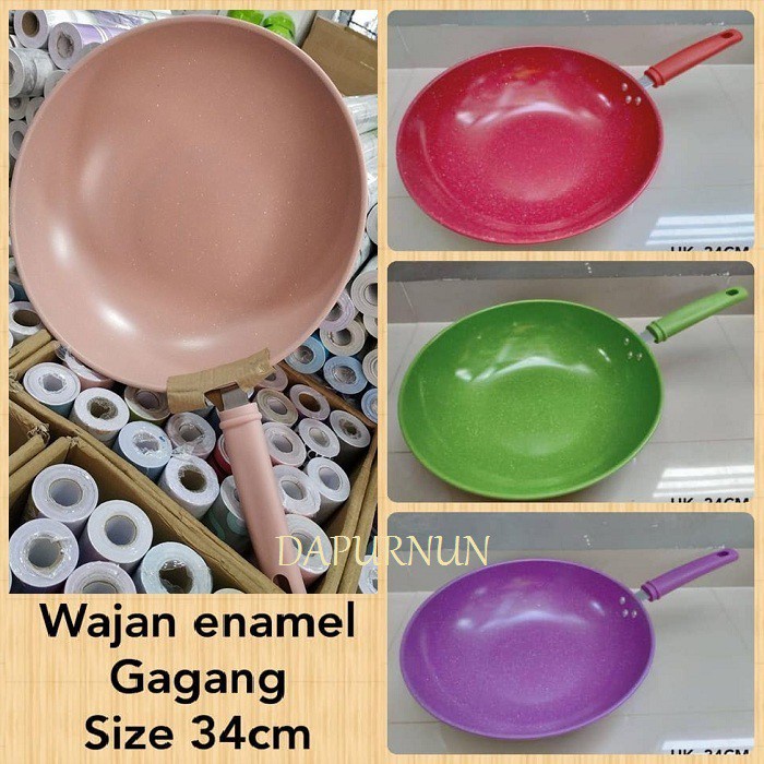 Wajan Frypan Warna Anti Lengket Gratis Spatula Set 5pcs / panci wajan teflon warna warni merebus menggoreng kulit lumpia terur mata sapi mie goreng