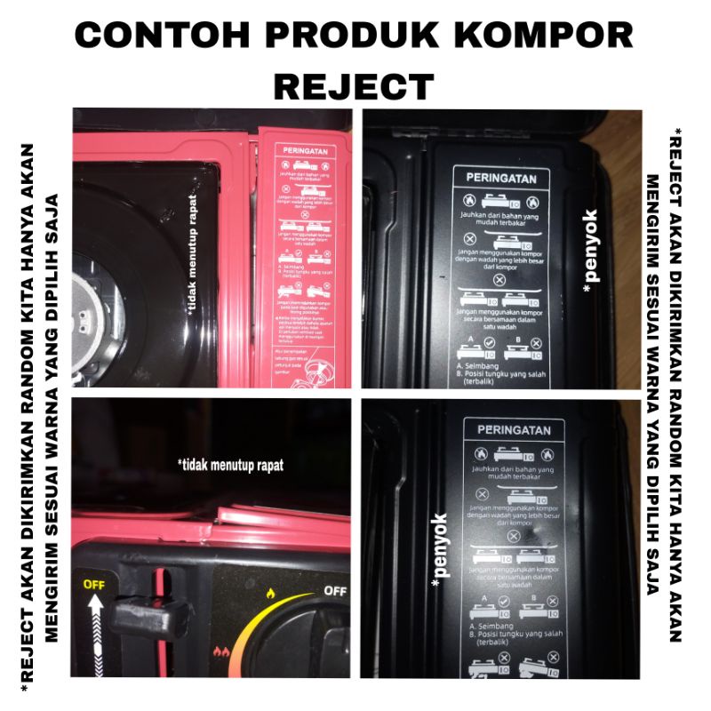 Kompor Gas Portable OMICKO / Kompor Portable g s f / KOMPOR PORTABLE