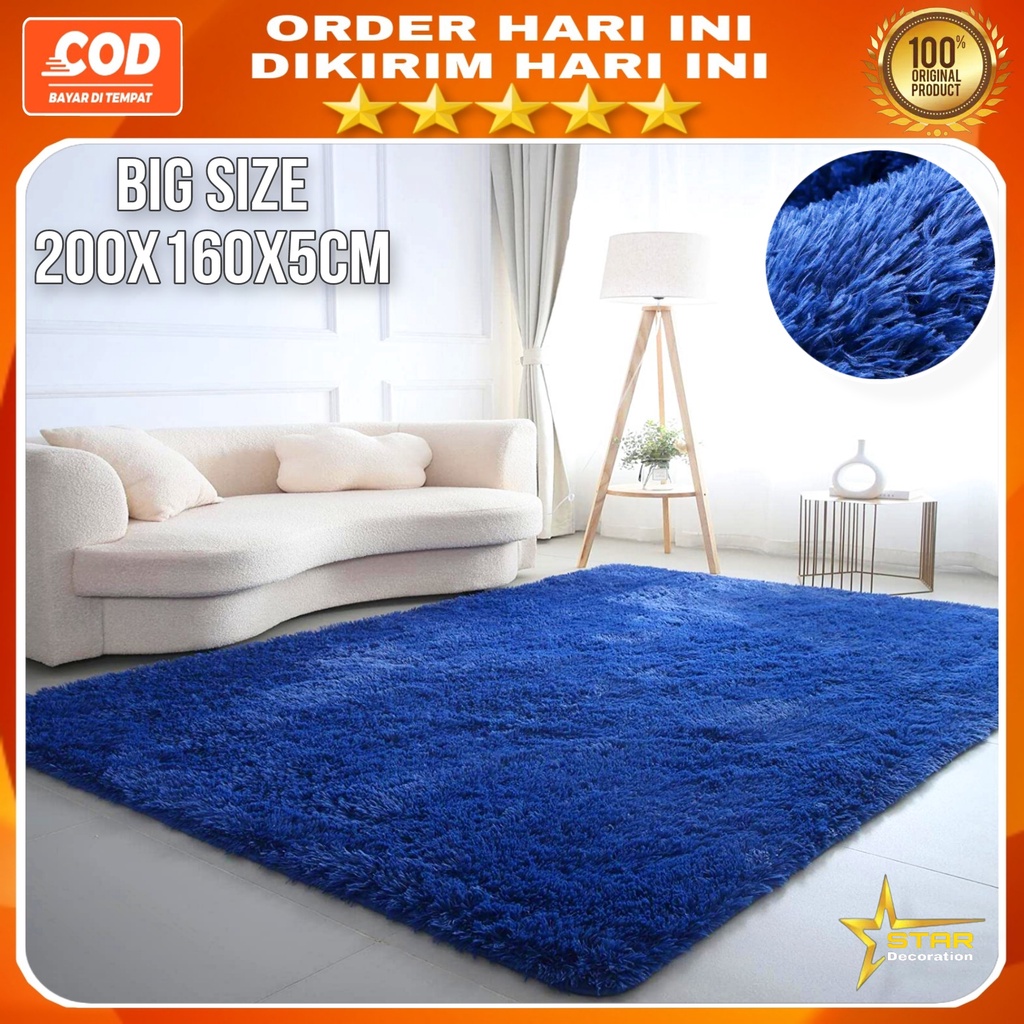 Karpet bulu rasfur uk 200x160x5cm