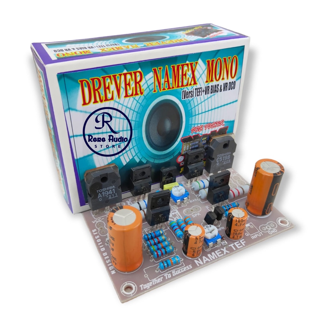 Terangshop17 Kit Driver Power Amplifier Namec / Namex + Teff Fr4 Fiberglass Original