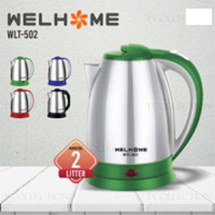 Kettle Listrik / Pemanas Air Kapasitas 2 Liter WELHOME WLT-502