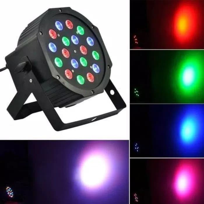 lampu led par 18 led / lampu sorot panggung disco 18 mata